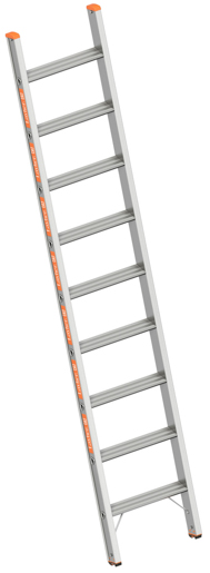 Layher Stufenanlegeleiter Topic 9 Sprossen, L=2,40m #1042009